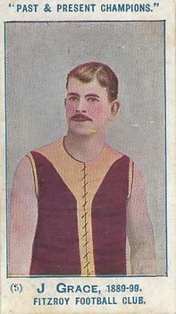 1905 Wills's Past & Present Champions #5 James Grace Front